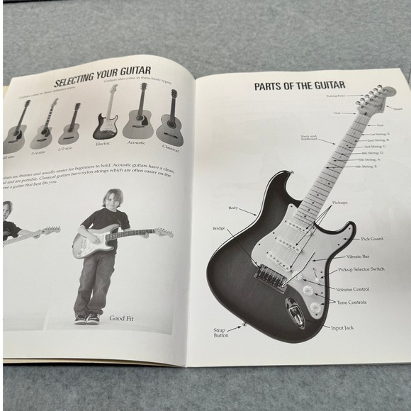 Hal Leonard Guitar for Kids Method Book w CD Beginner Acoustic Electric Beginner - Picture 10 of 12